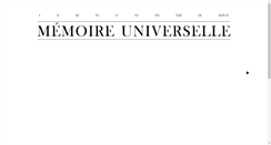 Desktop Screenshot of memoire-universelle.com