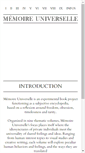 Mobile Screenshot of memoire-universelle.com